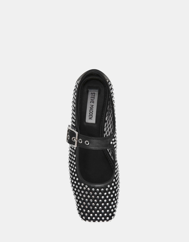 Steve Madden - Marcela Black Mesh Flats
