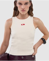 Laagam - Embroidered Logo Tank Top
