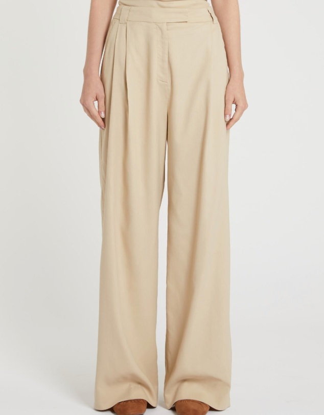 Marella - Twill Wide-Leg Trousers