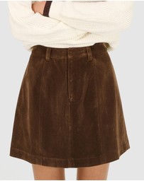 Staple the Label - Nina Faux Suede Mini Skirt