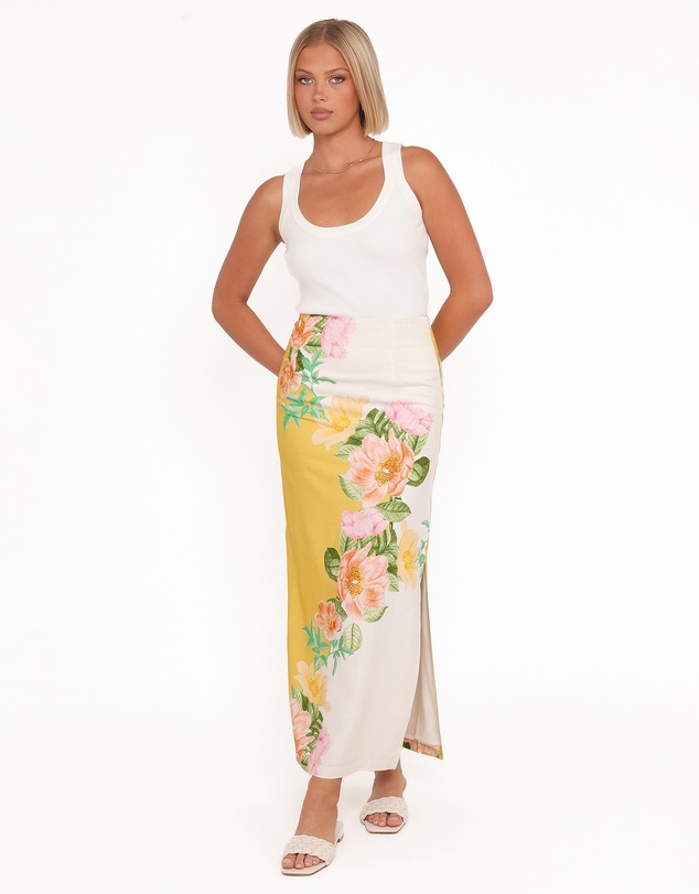 Petal & Pup - Peta Maxi Skirt - Yellow Poppy
