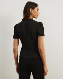 Atmos&Here - Meadow V-Neck Ruffle Blouse