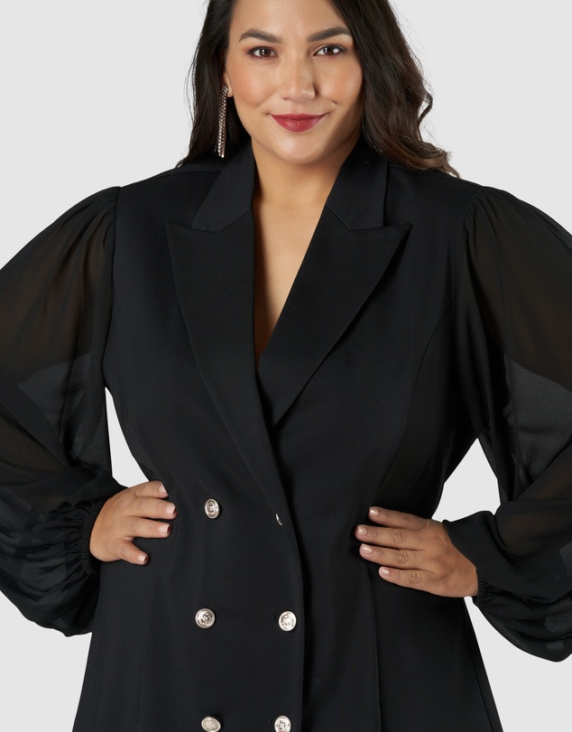Pink Dusk by Curve Project - Good Luvin Tuxedo Dress