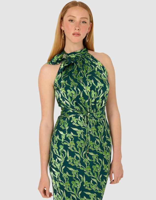 SACHA DRAKE - Priscilla Halter Bias Dress
