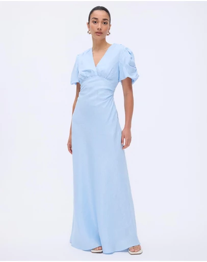 Minima Esenciales - Amaya Puff Sleeve Maxi Dress