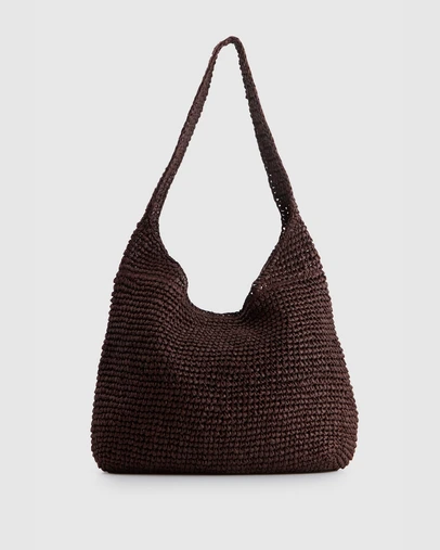 AYA - Fallon Straw Large Shoulder Bag