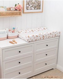 Living Textiles - Jersey Change Mat Cover - Sophia Garden