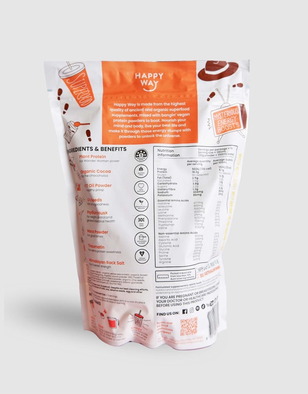 Happy Way - Chocolate Hazelnut Vegan Protein Powder