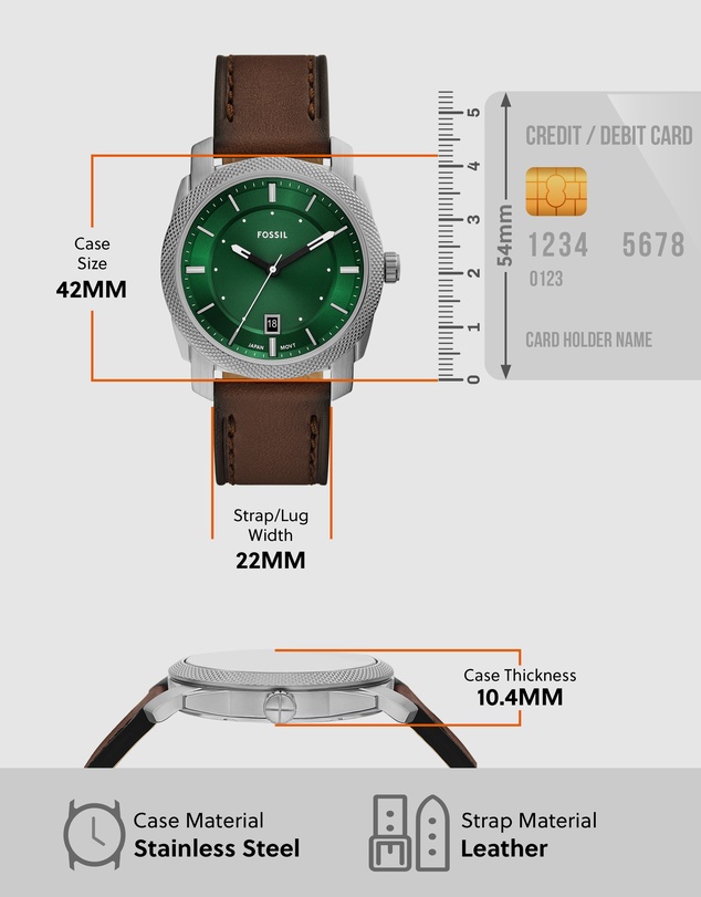 Fossil - Machine Brown Analogue Watch