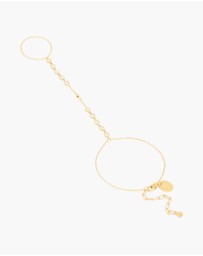 Lovisa - Waterproof Gold Plated Stainless Steel Diamante Fine Hand Chain
