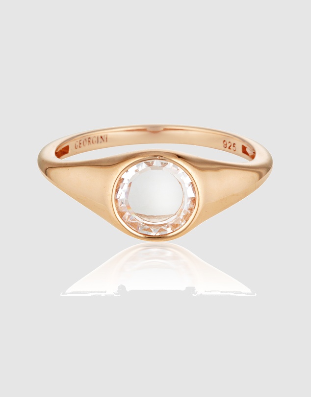 Georgini - Sliced Stone Rose Gold Ring
