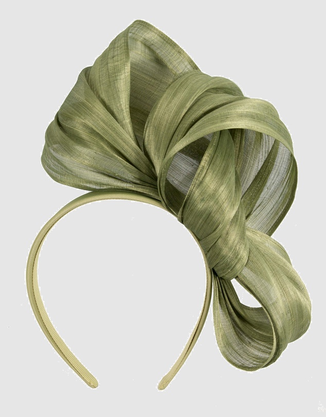 Fillies Collection - Bespoke Olive Bow Racing Fascinator