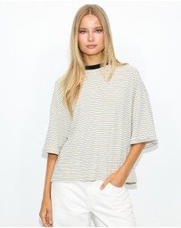 Dazie - Serve Stripe T-Shirt