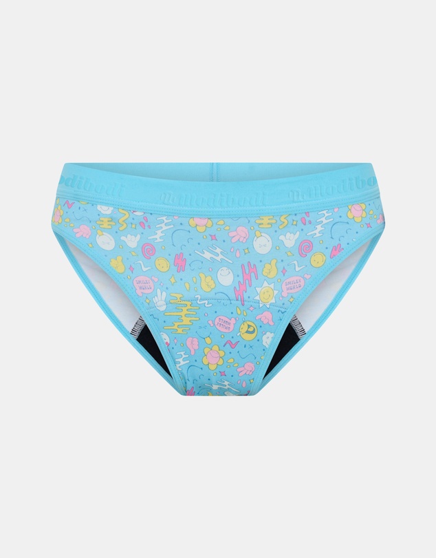 Modibodi - SmileyWorld x Modibodi Teen Hipster Period Bikini Moderate Absorbency