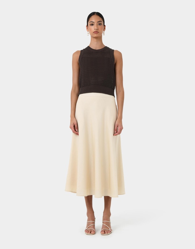 Forcast - Quinta Open Knit Tank