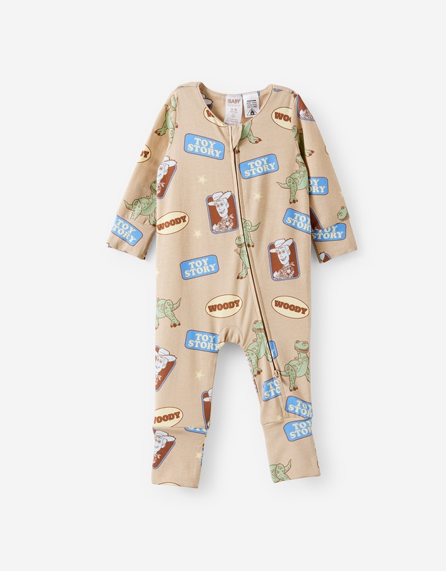 Cotton On Kids - Growie Long Sleeve Zip Romper - License