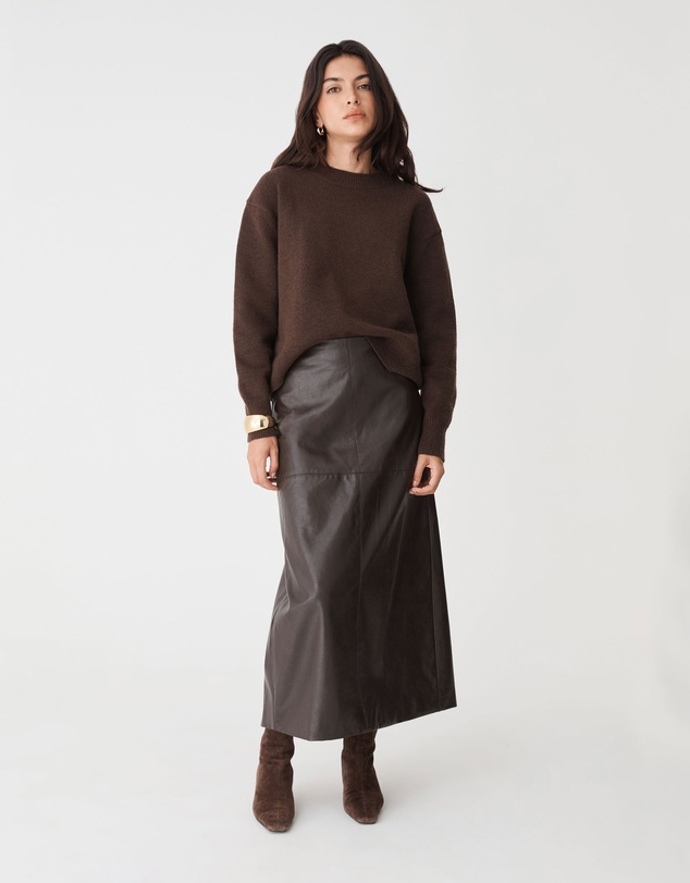 Forcast - Giselle Panel PU Skirt