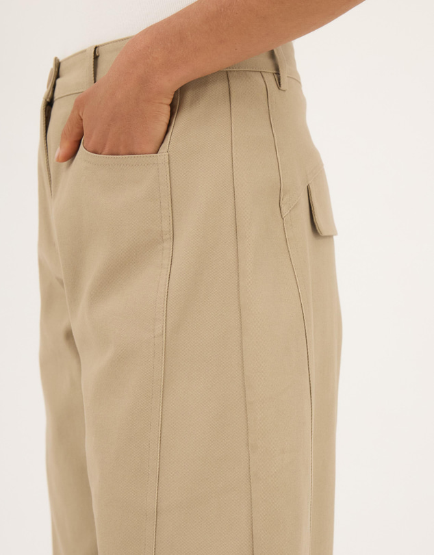 Atmos&Here - Sarah Curved Seams Barrel Leg Pants
