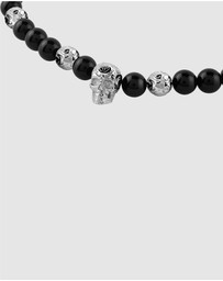 Philipp Plein - PLEIN ELITE Stainless Steel Onyx Necklace