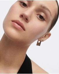 PDPAOLA - Chicago Silver Hoop Earrings