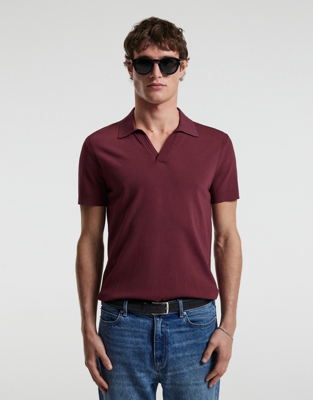 Calibre - Tech Shoulder Trim Polo Wine