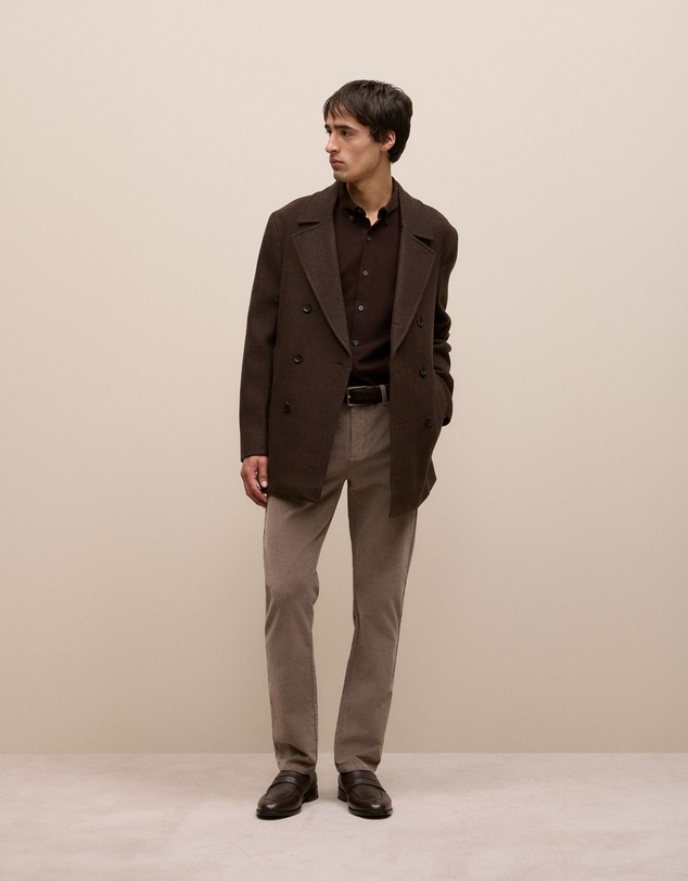 Trenery - Regular Fit Cord Classic Pant in Cinder