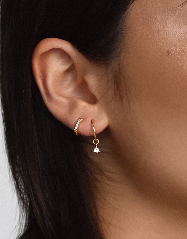SAINT VALENTINE - Saint Mini Hoops - Gold - ICONIC EXCLUSIVE