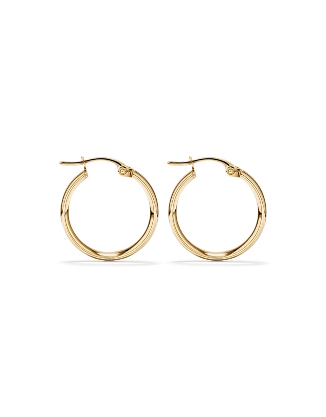 Michael Hill - 15mm Hoop Earrings in 10kt Yellow Gold