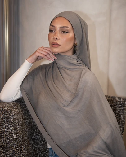 Mod Squad - Luxe Rayon Hijab - Charcoal 8