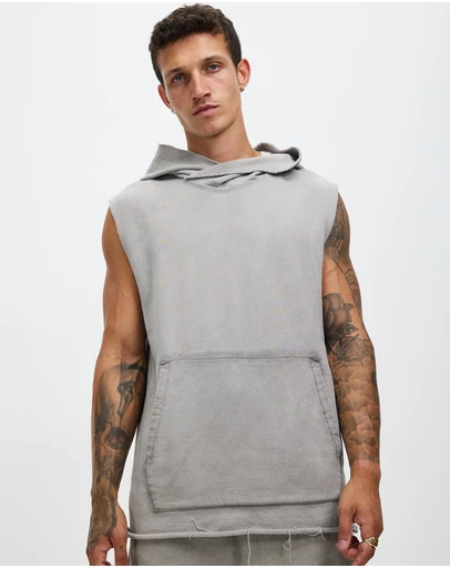 Surrounded By Ghosts - The Anandite French Terry Sleeveless Hoodie