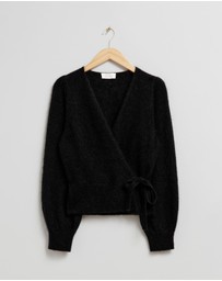 & Other Stories - Mohair-Blend Knitted Wrap Cardigan