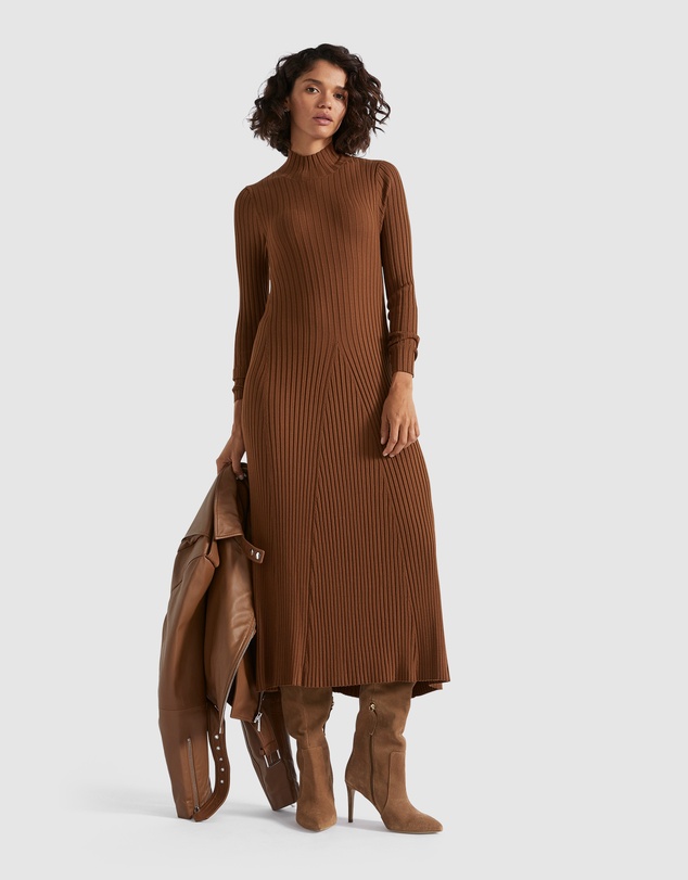 seed knit dress Rib High Neck by Heritage Online | THE ICONIC toronto dress