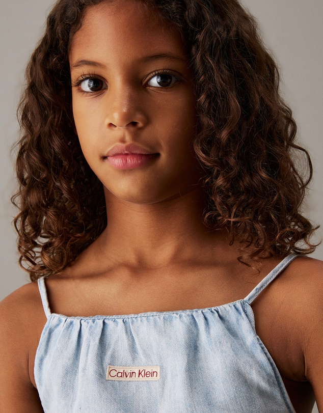 Calvin Klein Jeans - Girls Loose Denim Strap Top