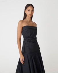 Forcast - Deb Cotton Strapless Tunic