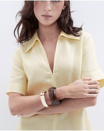UNISON - Collared Linen Dress