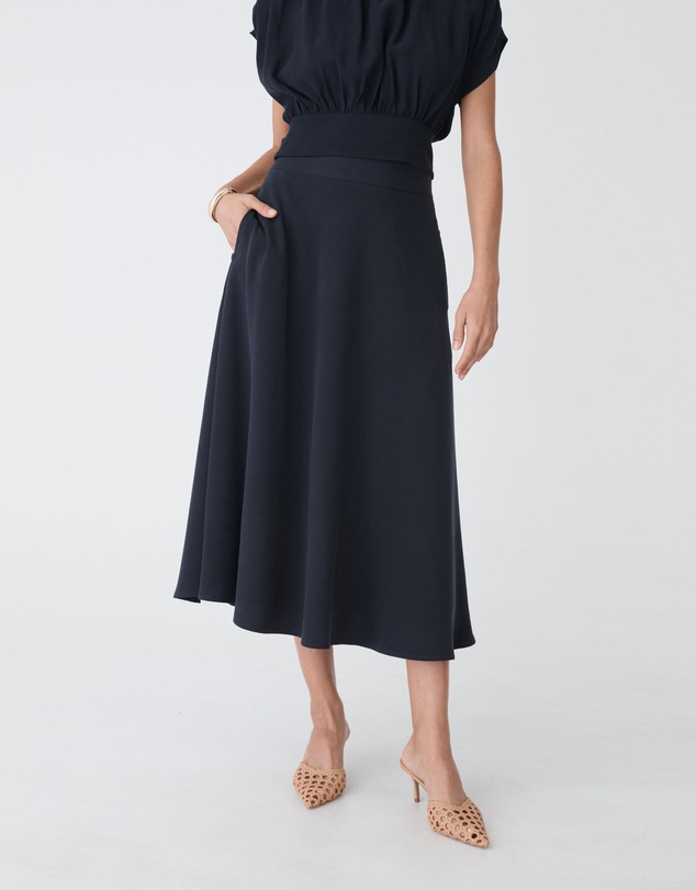 Forcast - Goulbury A-Line Midi Skirt