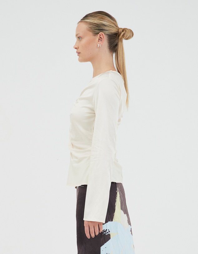 Third Form - Allure Gathered Long Sleeve Top