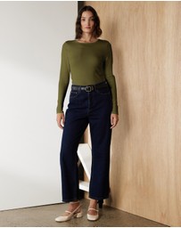 Atmos&Here - Organic Cotton Ribbed Long Sleeve Top