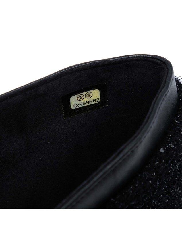 Pre-Loved by Azura Reborn - Pre-Loved CC Tweed Chain Around Tablet Holder Crossbody