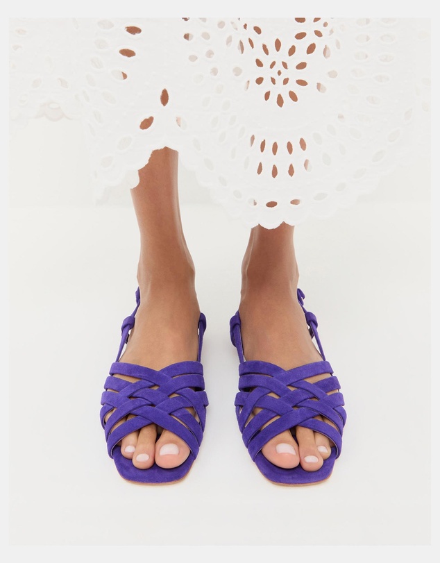 Loeffler Randall - Shelly Lattice Slingback Sandals