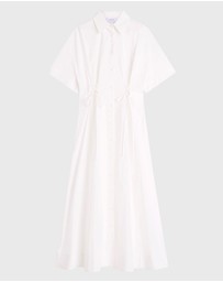 BONDI BORN - Kyoto Lace Front Shirt Dress