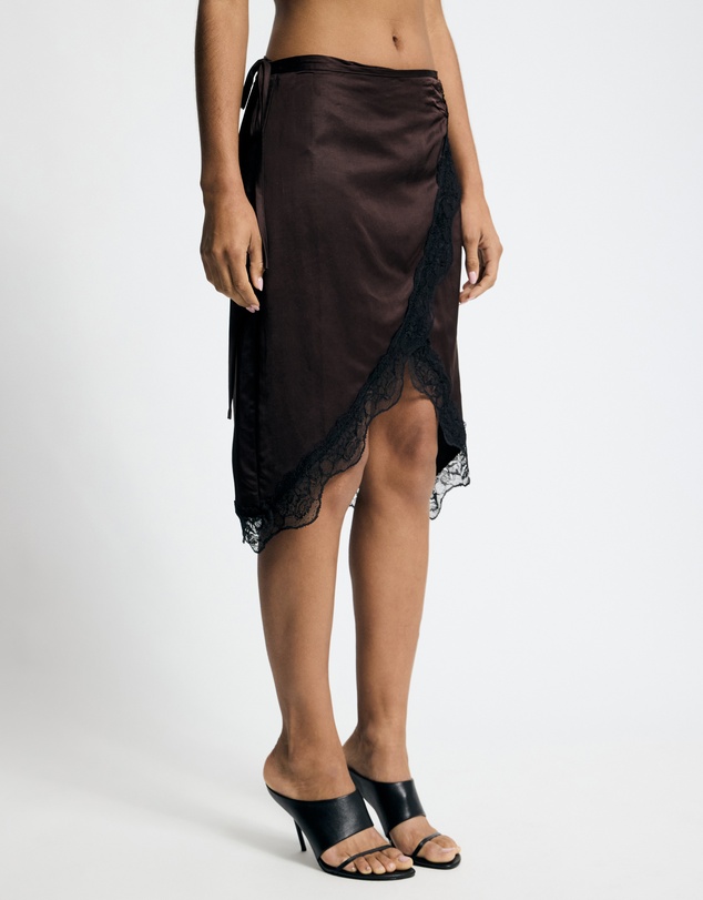 Lover - Thea Lace Trim Wrap Skirt