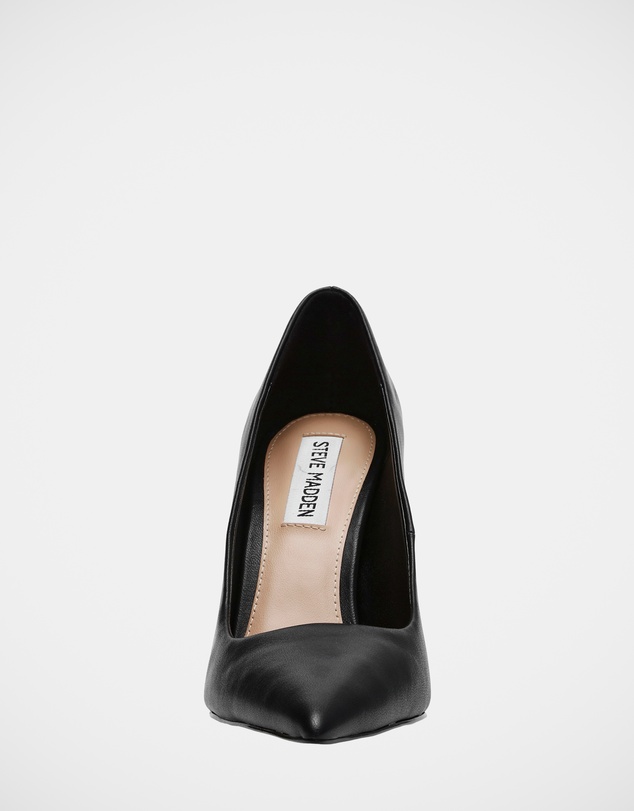 Steve Madden - Eden Black Leather Heels