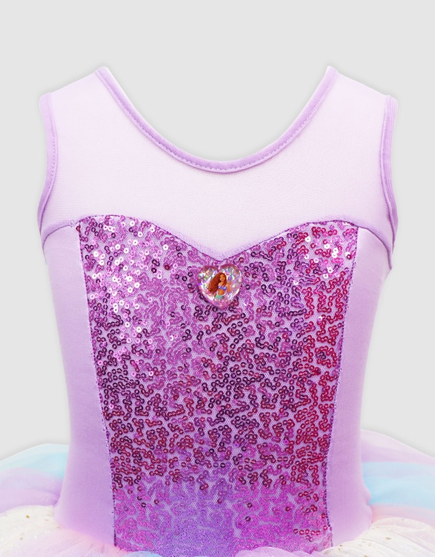 Disney Princess by Pink Poppy - Disney The Little Mermaid Sparkle Tiered Tutu Dress