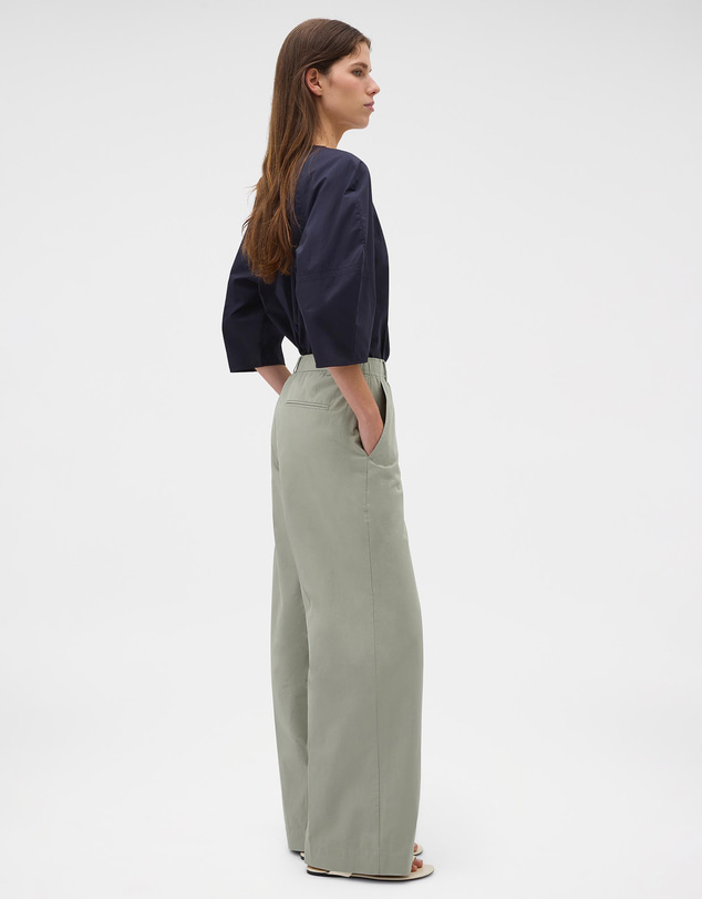 Oroton - Twill Straight Leg Pants
