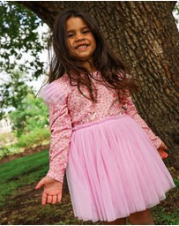 Rock Your Kid - Disney Thumper Circus Frill Dress in Peach
