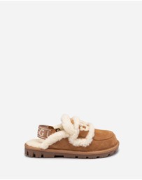 Ozwear Connection Uggs - UGG Violet Matelassé Shearling Slipper (Elastic Logo, Detachable Feature)
