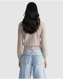 Decjuba - Lauren Lurex Knit Cardigan
