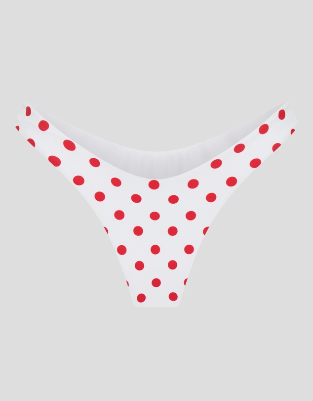 Vacay Swimwear - Positano Bottom Red Polka