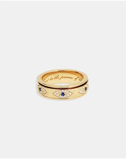 By Charlotte - Gold Trust Spinning Meditation Ring